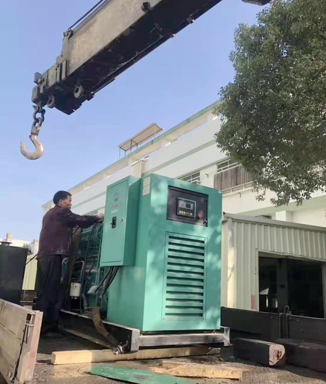 東莞二手發(fā)電機組收購現場